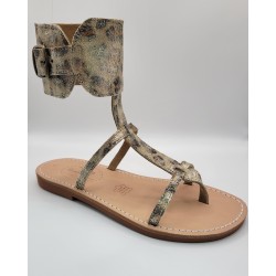 Alicia Léopard métallisé